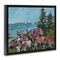 Stupell Industries Coastal Flowers with Seascape Floating Frame By JANE SLIVKA